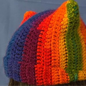 Custom Made Crochet Cat Beanie
